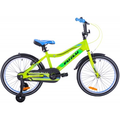 Detský bicykel 20 Fuzlu Thor hliníkový žlto-zelený